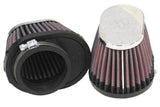 K&N Universal Chrome Filter 2 1/8in FLG / 4in x 3in Bottom / 2in Top / 2 3/4in Height (2 Per Box) K&N Engineering Air Filters - Direct Fit  AXOPROS