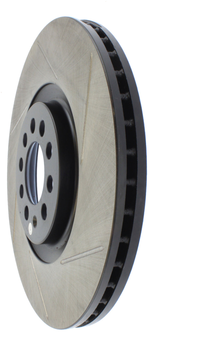 StopTech Power Slot 3/99-06 Audi TT/00-06 TT Quattro / 03-05 VW Golf GTi Left Front Slotted Rotor Stoptech Brake Rotors - Slotted  AXOPROS