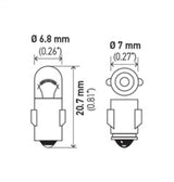 Hella Bulb 3899 24V 3W BA7s T2 Hella Bulbs  AXOPROS