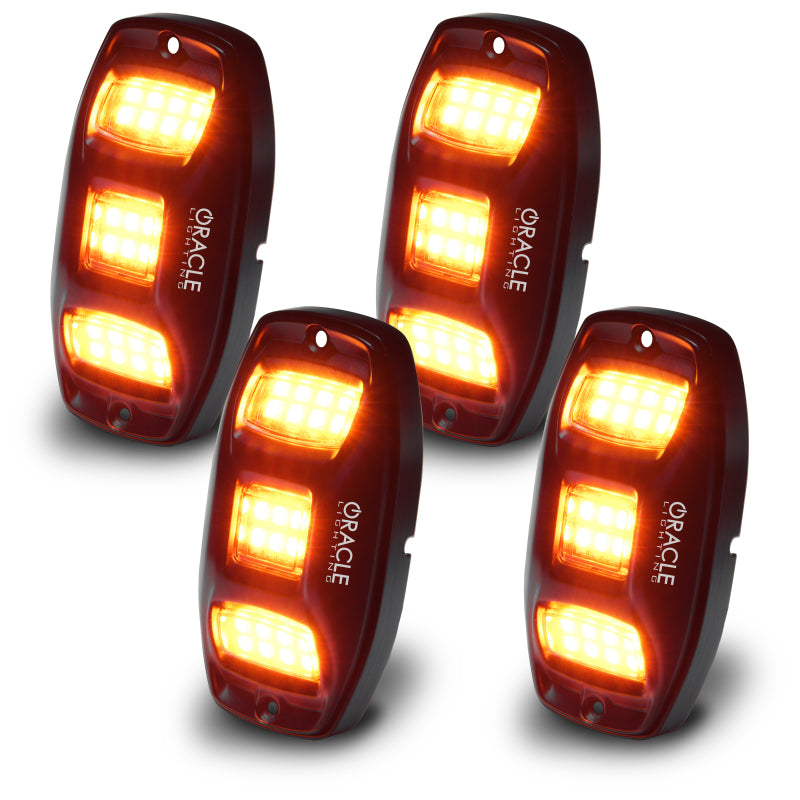 Oracle Underbody  RGB+W Wheel Well Rock Light Kit - 4 PCS - ColorSHIFT ORACLE Lighting Light Bars & Cubes  AXOPROS
