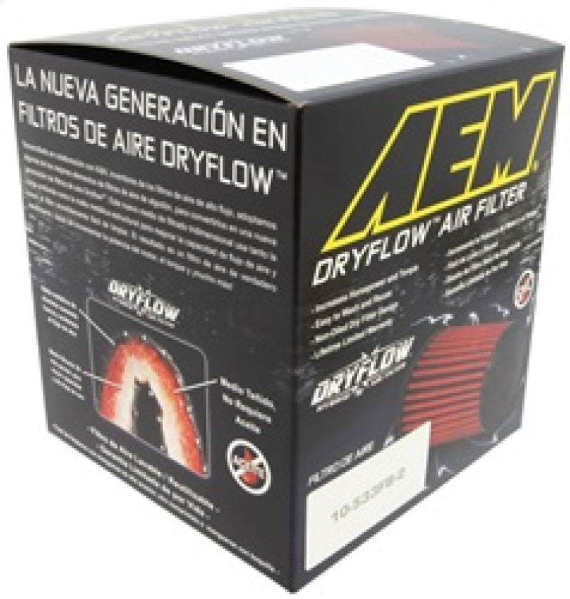 AEM Induction AEM 5.5in Base OD x 4.75in Top OD x 5in Height Conical Dryflow Air Filter Air Filters - Universal Fit aftermarket performance part
