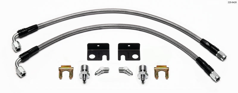 Wilwood Flexline Kit 00-04 PT Cruiser/Neon SRT/4 w/ Forged Dynalite Caliper Wilwood Brake Line Kits  AXOPROS
