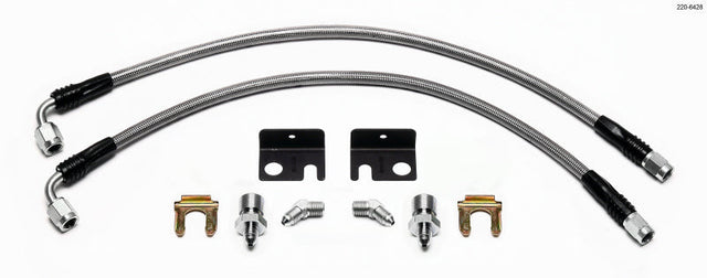 Wilwood Flexline Kit 00-04 PT Cruiser/Neon SRT/4 w/ Forged Dynalite Caliper Wilwood Brake Line Kits  AXOPROS