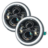 Oracle 07-18 Jeep Wrangler JK Switchback LED Halo Headlights - Amber/White - Switchback ORACLE Lighting Headlights  AXOPROS