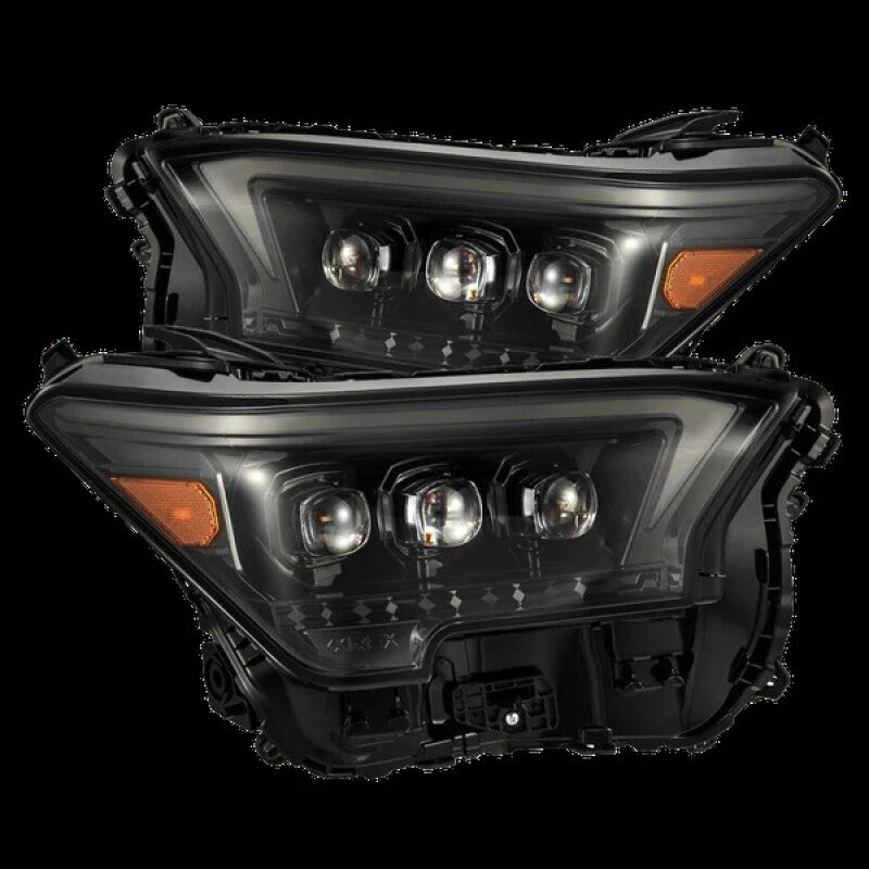AlphaRex 2024+ Toyota Tacoma NOVA-Series LED Proj Headlights Alpha-Blk w/Actv Light & Seq. Sig + DRL AlphaRex Headlights  AXOPROS