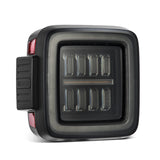 AlphaRex 18-23 Jeep Wrangler JL NOVA Prismatic LED Taillights Alpha-Black AlphaRex Tail Lights  AXOPROS