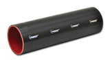 Vibrant 4 Ply Reinforced Silicone Straight Hose Coupling - 1.5in I.D. x 12in long (BLACK) Vibrant Silicone Couplers & Hoses  AXOPROS