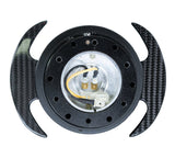 NRG Quick Release Kit Gen 3.0 - Black Body / Black Ring w/ Carbon Fiber Handles NRG Quick Release Adapters  AXOPROS