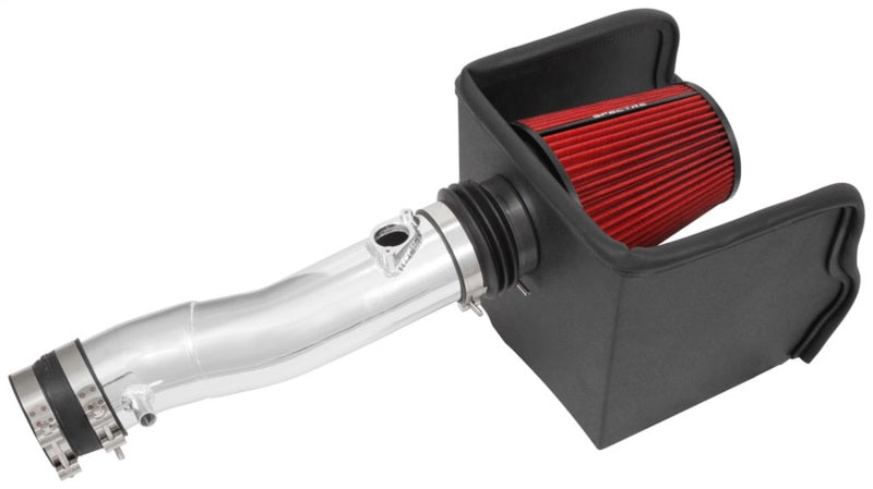 Spectre 16-18 Toyota Tacoma V6-3.5L F/I Air Intake Kit - Polished w/Red Filter Spectre Cold Air Intakes  AXOPROS
