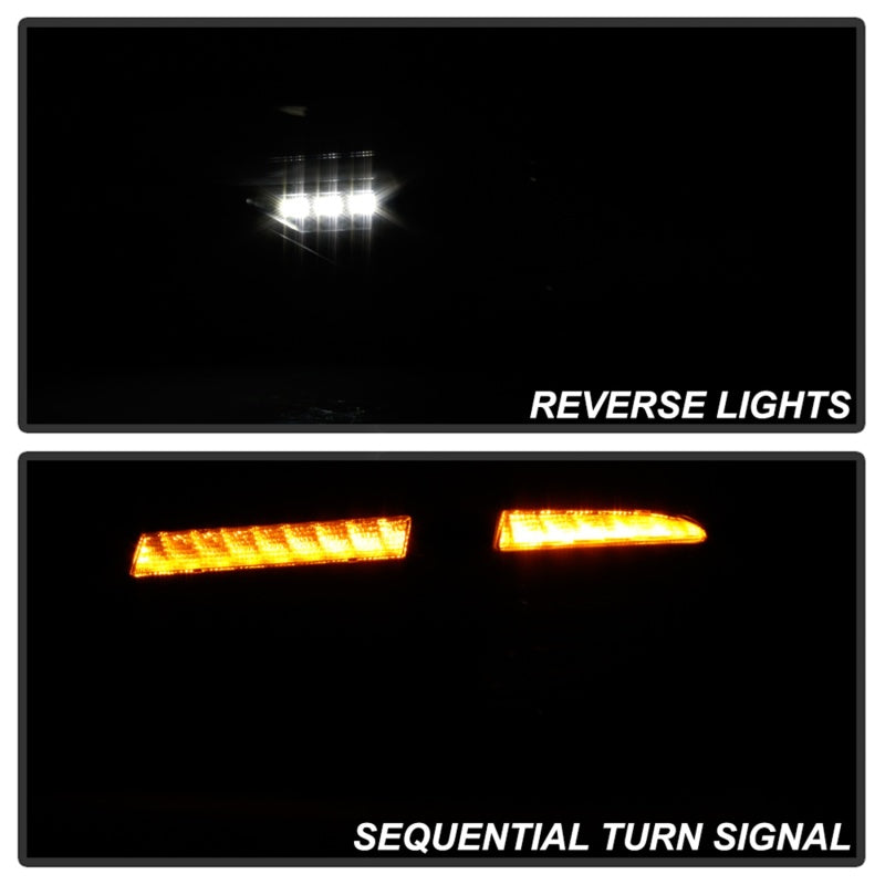 Spyder 08-14 Subara Impreza WRX Hatchback LED Tail Lights Seq Signal Black ALT-YD-SI085D-SEQ-BK SPYDER Tail Lights  AXOPROS