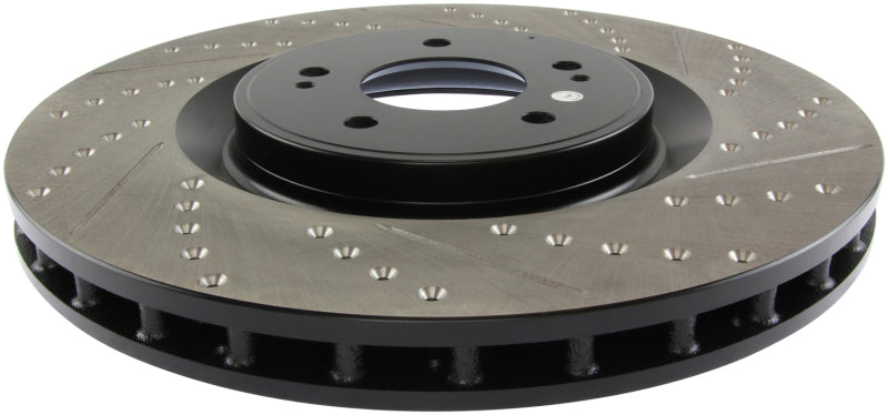 StopTech Slotted & Drilled Sport Brake Rotor Stoptech Brake Rotors - Slot & Drilled  AXOPROS