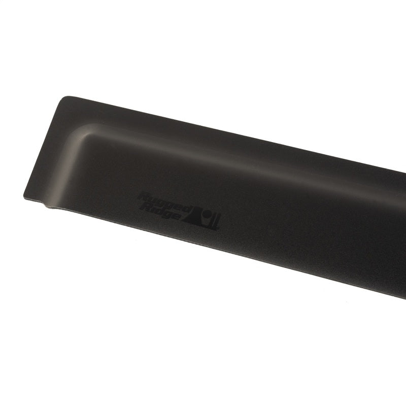Rugged Ridge Window Visors Matte Black 18-20 Jeep Wrangler JLU/JT Rugged Ridge Wind Deflectors  AXOPROS