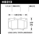 Hawk LTS Street Brake Pads Hawk Performance Brake Pads - OE  AXOPROS