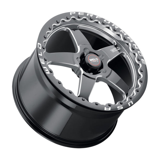 Weld S156 15x10 Ventura 6 Drag 6x139.7 ET38 BS7.00 Gloss BLK MIL DIA 106.1 Weld Wheels - Cast  AXOPROS