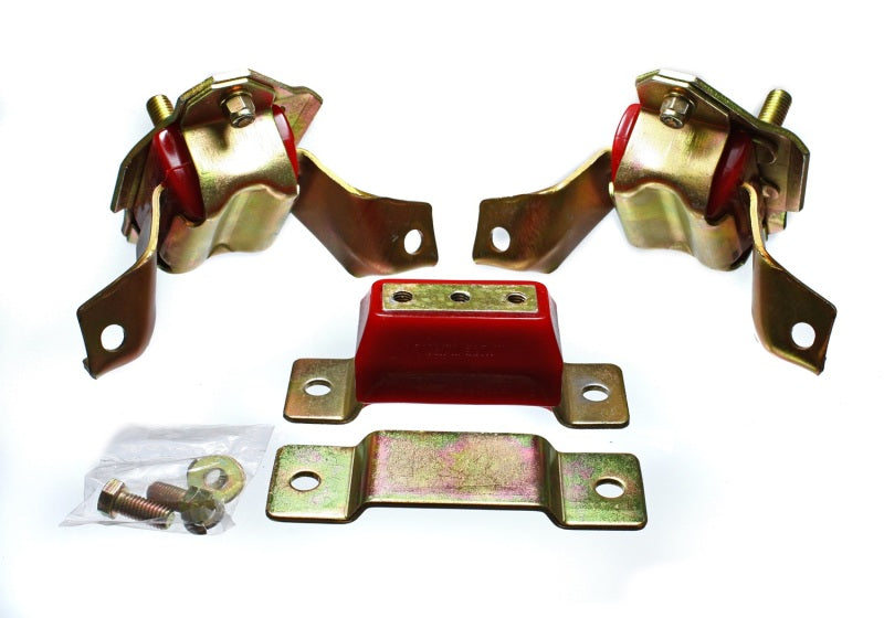 Energy Suspension 84-95 Ford Mustang 5.0 (302c.i.) V8 Red Motor & Transmission Mount Set Energy Suspension Bushing Kits  AXOPROS