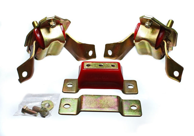 Energy Suspension 84-95 Ford Mustang 5.0 (302c.i.) V8 Red Motor & Transmission Mount Set Energy Suspension Bushing Kits  AXOPROS