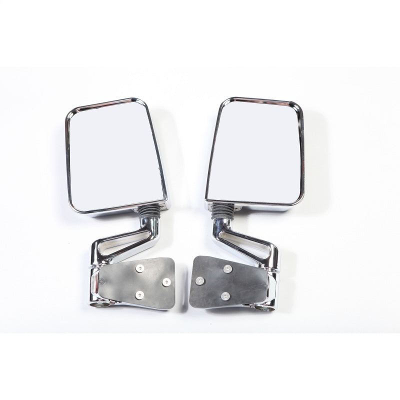 Rugged Ridge 87-02 Jeep Wrangler YJ/TJ Chrome Dual Focus Door Mirror Kit Rugged Ridge Exterior Trim  AXOPROS