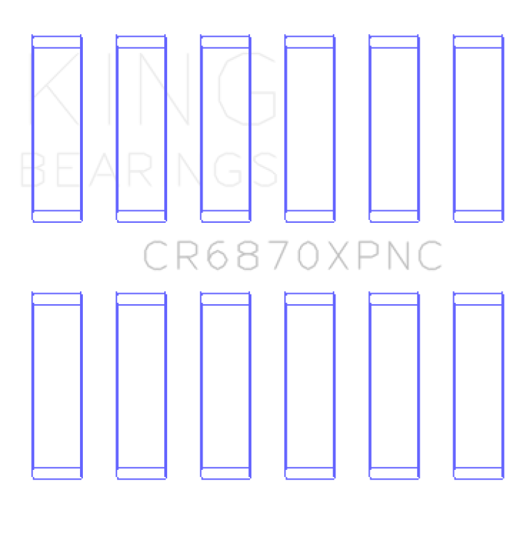 King Nissan VR38DETT pMaxKote Performance Con Rod Bearing Set - Size STDX King Engine Bearings Bearings  AXOPROS