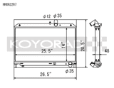 Koyo 09-11 Mazda RX-8 1.3L (MT) Radiator Koyo Radiators  AXOPROS