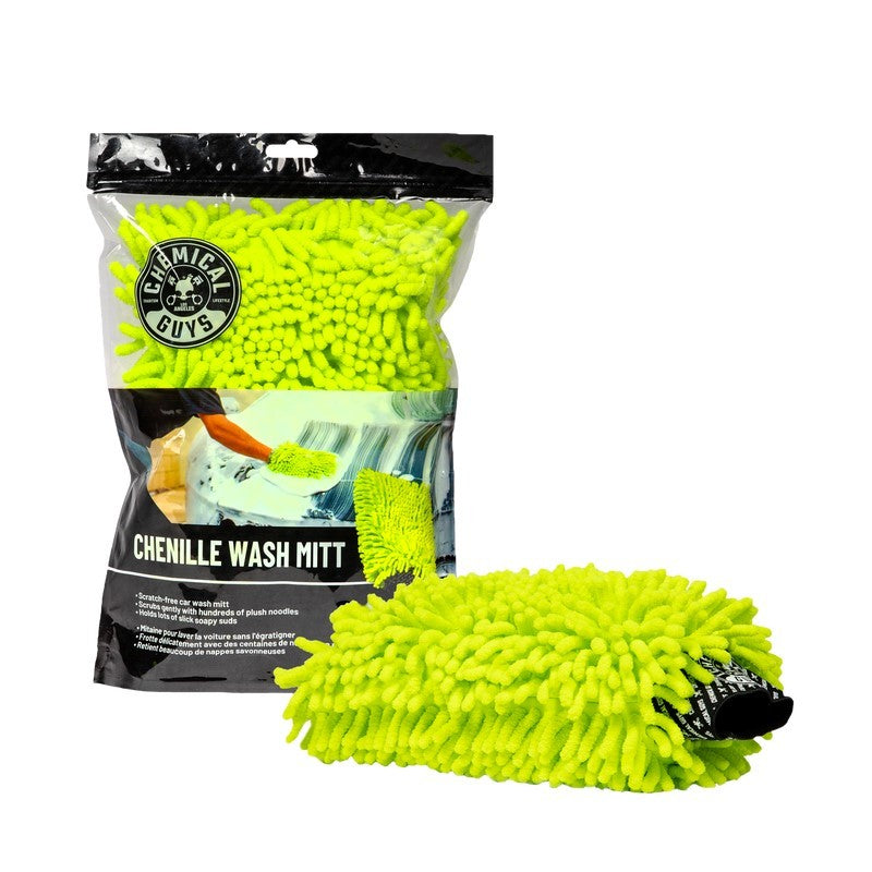 Chemical Guys Chenille Premium Scratch-Free Microfiber Wash Mitt Chemical Guys Pads & Sponges  AXOPROS