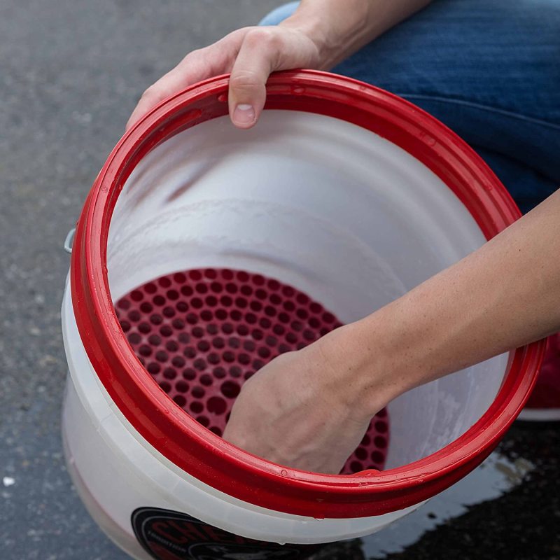 Chemical Guys Cyclone Dirt Trap Car Wash Bucket Insert - Red Chemical Guys Wash Buckets  AXOPROS