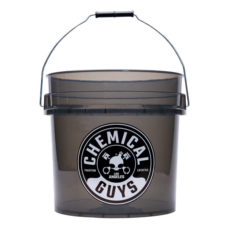Chemical Guys Heavy Duty Detailing Bucket Smoked Black (4.5 Gal) Chemical Guys Wash Buckets  AXOPROS