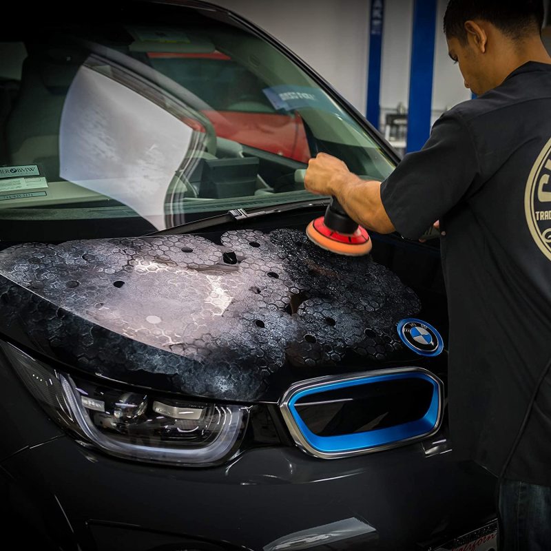 Chemical Guys Hex-Logic Quantum Medium-Heavy Cutting Pad - Orange - 5.5in Chemical Guys Pads & Sponges  AXOPROS