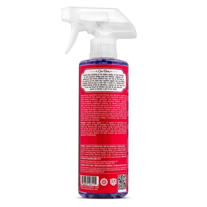 Chemical Guys HydroView Ceramic Glass Cleaner & Coating - 16oz Chemical Guys Window Cleaners  AXOPROS