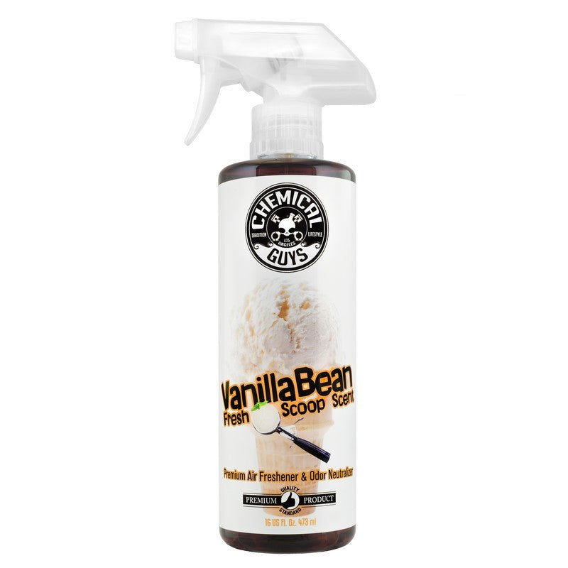 Chemical Guys Vanilla Bean Air Freshener & Odor Eliminator - 16oz Chemical Guys Surface Cleaners  AXOPROS