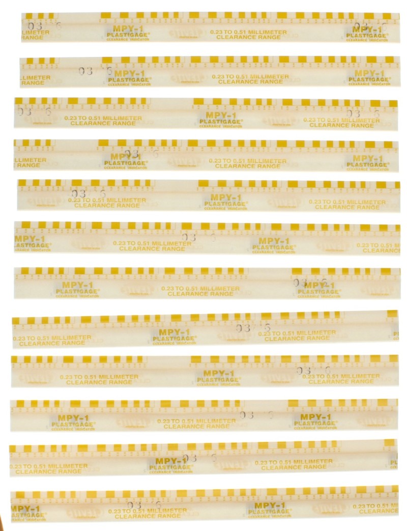Clevite Plastigage Yellow Plastigage - 12 Pack Clevite Tools  AXOPROS