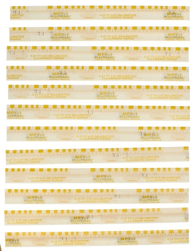 Clevite Plastigage Yellow Plastigage - 12 Pack Clevite Tools  AXOPROS