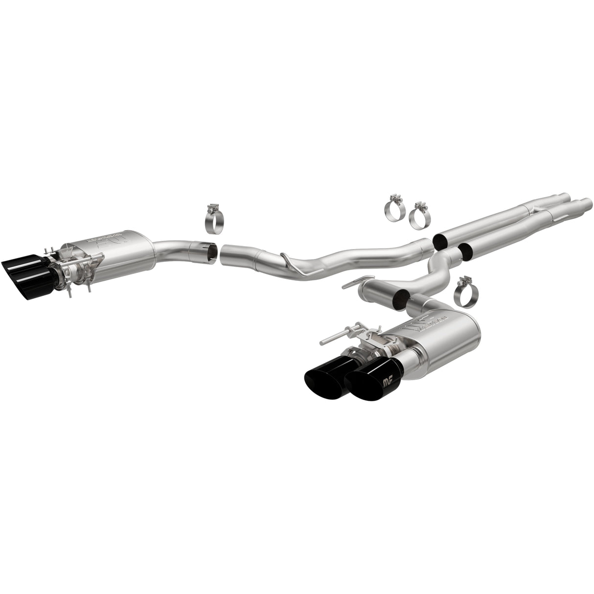 Competition Series Black Chrome Tips Cat-Back System MagnaFlow Exhaust Products Exhaust System Kit  AXOPROS