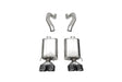 Corsa 06-13 Chevy Corvette C6 Z06 7.0L / 09-13 ZR1 6.2L Black PVD AxleBack Exhaust w/4.5in Twin Tips CORSA Performance Axle Back  AXOPROS