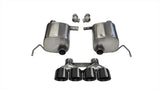 Corsa 14-19 Chevy Corvette C7 Coupe 6.2L V8 AT/MT 2.75in Valve-Back Dual Rear Exit Black Xtreme Exht CORSA Performance Axle Back  AXOPROS