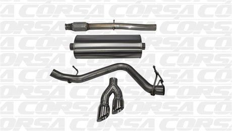 Corsa 14-19 GMC Sierra/Chevy Silv 1500 Crew Cab/Short Bed 5.3L V8 Polished Sport Single Side CB Exh CORSA Performance Catback  AXOPROS