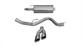 Corsa 15-20 Ford F-150 5.0L V8 (Super Crew Cab) Polished Sport Single Side Dual 4in Tips CB Exhaust CORSA Performance Catback  AXOPROS