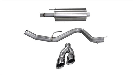 Corsa 15-20 Ford F-150 5.0L V8 (Super Crew Cab) Polished Sport Single Side Dual 4in Tips CB Exhaust CORSA Performance Catback  AXOPROS