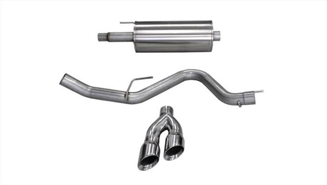 Corsa 15-20 Ford F-150 5.0L V8 (Super Crew Cab) Polished Sport Single Side Dual 4in Tips CB Exhaust CORSA Performance Catback  AXOPROS
