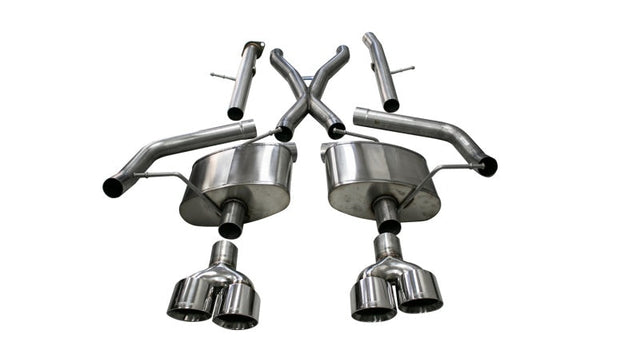 Corsa 18-21 Jeep Grand Cherokee TrackHawk 6.2L Xtreme Cat-Back Dual Rear Exit w/4.5in Polished Tips CORSA Performance Catback  AXOPROS