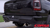 Corsa 19-24 Ram 1500 5.7L Crew Cab w/ 57in or 76in Bed Cat-Back Dual Rr Exit 5in Satin Polished Tips CORSA Performance Catback  AXOPROS