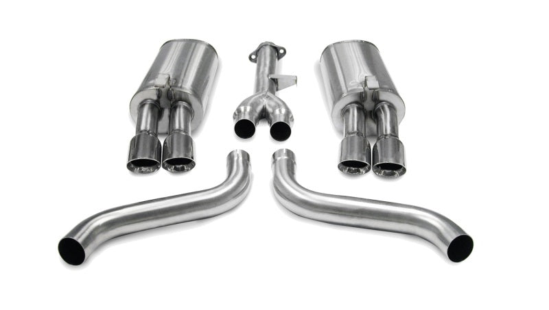 Corsa 1986-1991 Chevrolet Corvette C4 5.7L V8 L98 Polished Sport Cat-Back Exhaust CORSA Performance Catback  AXOPROS