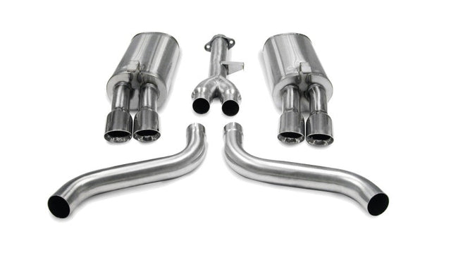 Corsa 1986-1991 Chevrolet Corvette C4 5.7L V8 L98 Polished Sport Cat-Back Exhaust CORSA Performance Catback  AXOPROS