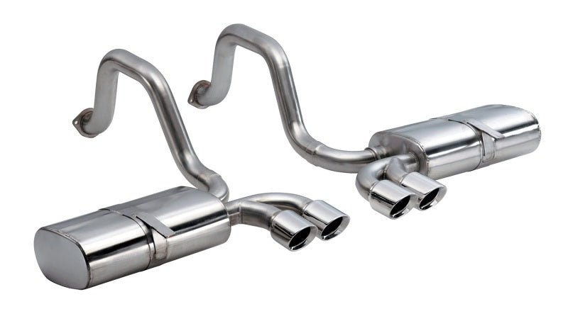 Corsa 1997-2004 Chevrolet Corvette C5 Z06 5.7L V8 Polished Sport Axle-Back Exhaust CORSA Performance Axle Back  AXOPROS