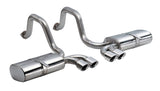 Corsa 1997-2004 Chevrolet Corvette C5 Z06 5.7L V8 Polished Sport Axle-Back Exhaust CORSA Performance Axle Back  AXOPROS