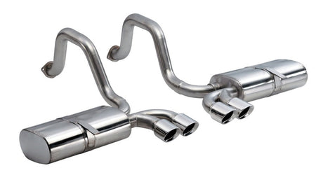 Corsa 1997-2004 Chevrolet Corvette C5 Z06 5.7L V8 Polished Sport Axle-Back Exhaust CORSA Performance Axle Back  AXOPROS