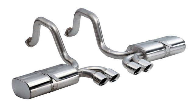 Corsa 1997-2004 Chevrolet Corvette C5 Z06 5.7L V8 Polished Sport Axle-Back Exhaust CORSA Performance Axle Back  AXOPROS