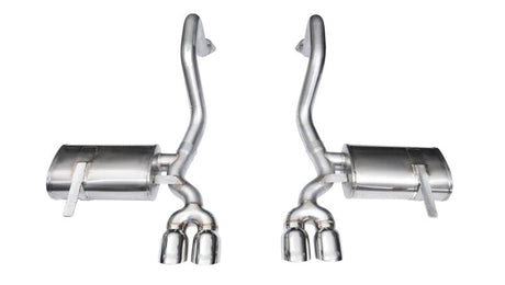 Corsa 1997-2004 Chevrolet Corvette C5 Z06 5.7L V8 Polished Xtreme Axle-Back Exhaust CORSA Performance Axle Back  AXOPROS