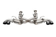 Corsa 20-24 Corvette C8 3in Valved Cat-Back 4.5in Blk Quad Tips Fits Factory Perf Exhaust DeletesAFM CORSA Performance Catback  AXOPROS
