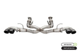 Corsa 20-24 Corvette C8 3in Xtreme Cat-Back Exhaust 4.5in Blk Quad Tips - Integrates stock AFM Valve CORSA Performance Catback  AXOPROS