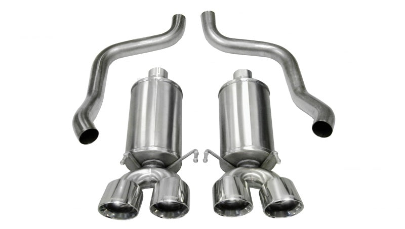 Corsa 2005-2007 Chevrolet Corvette C6 6.0L V8 Polished Xtreme Axle-Back Exhaust CORSA Performance Axle Back  AXOPROS